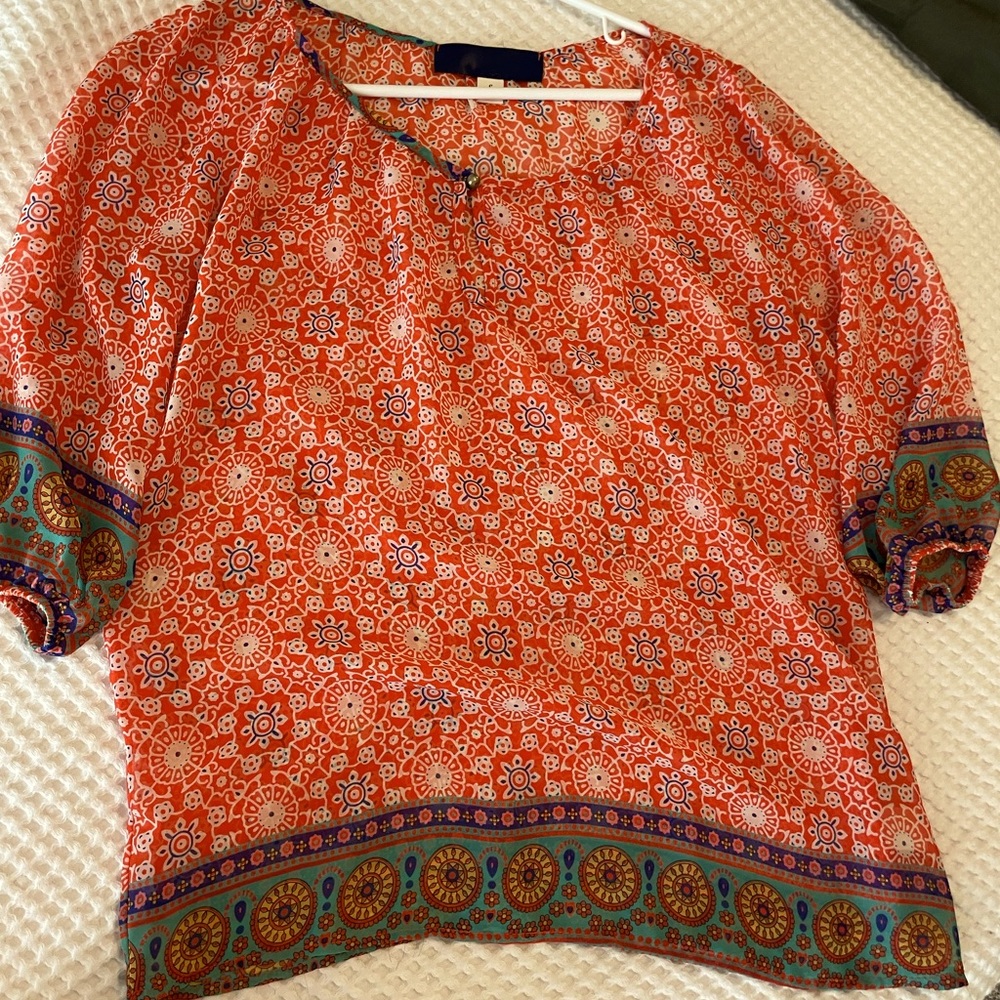 Sheer Moroccan Blouse